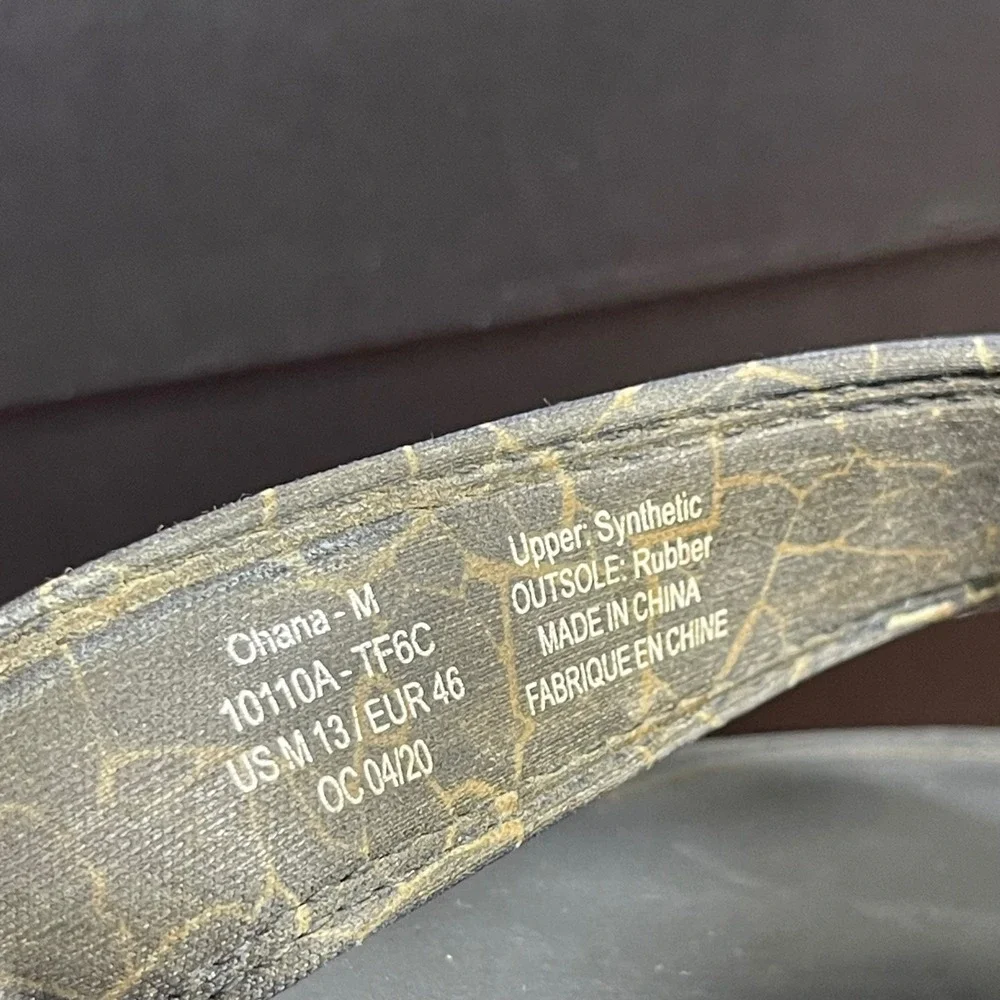 OluKai Ohana 10110A-TF6C Navy Blue Flip Flop Thong Sandals Slip On Men's 13 US‎